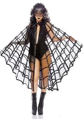 Velvet Spider Web Cape | COSTUME PONCHO