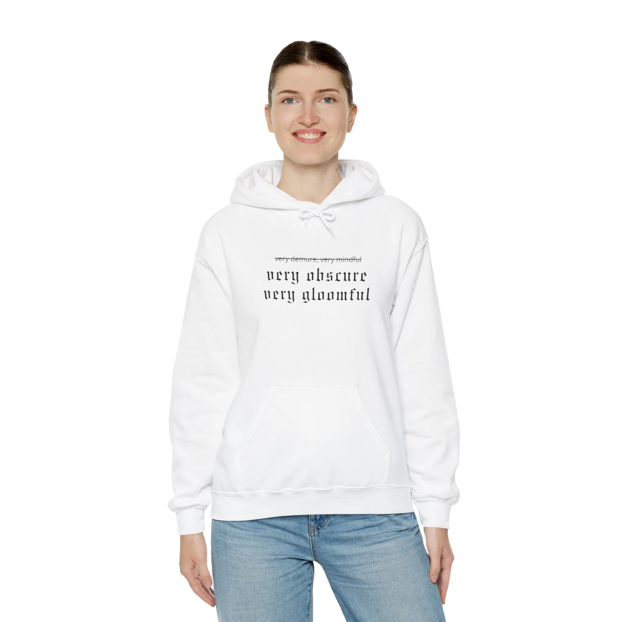 VERY OBSCURE VERY GLOOMFUL Alt Gothic Unisex Heavy Blend™ Hooded Sweatshirt