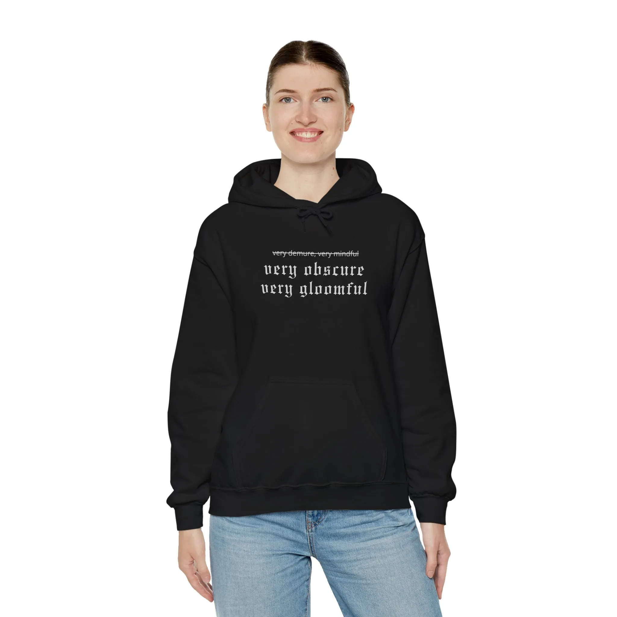 VERY OBSCURE VERY GLOOMFUL Alt Gothic Unisex Heavy Blend™ Hooded Sweatshirt