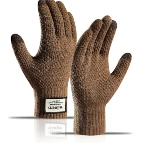 Warm Screentouch Knitting Wool Thickened Gloves