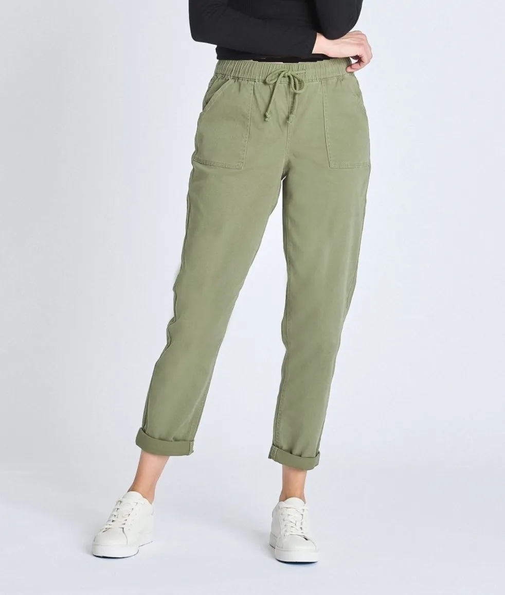 Westport Olive Weekender Twill Jogger - Plus