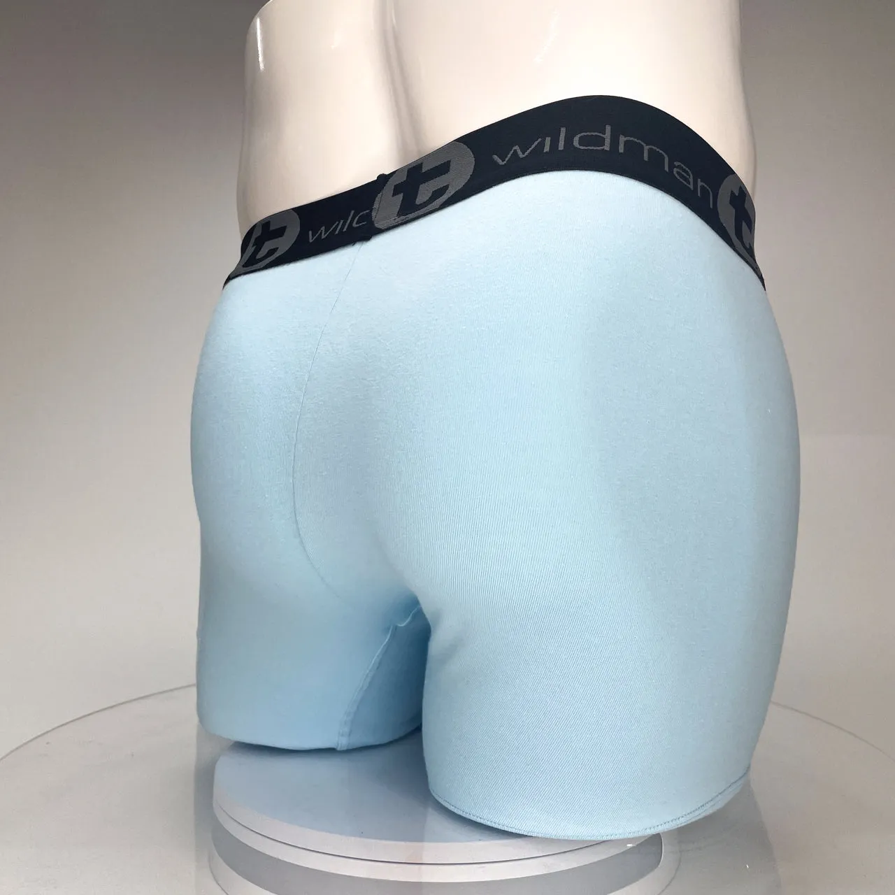 WildmanT Cotton Monster Cock 5" Inseam Boxer Brief Light Blue