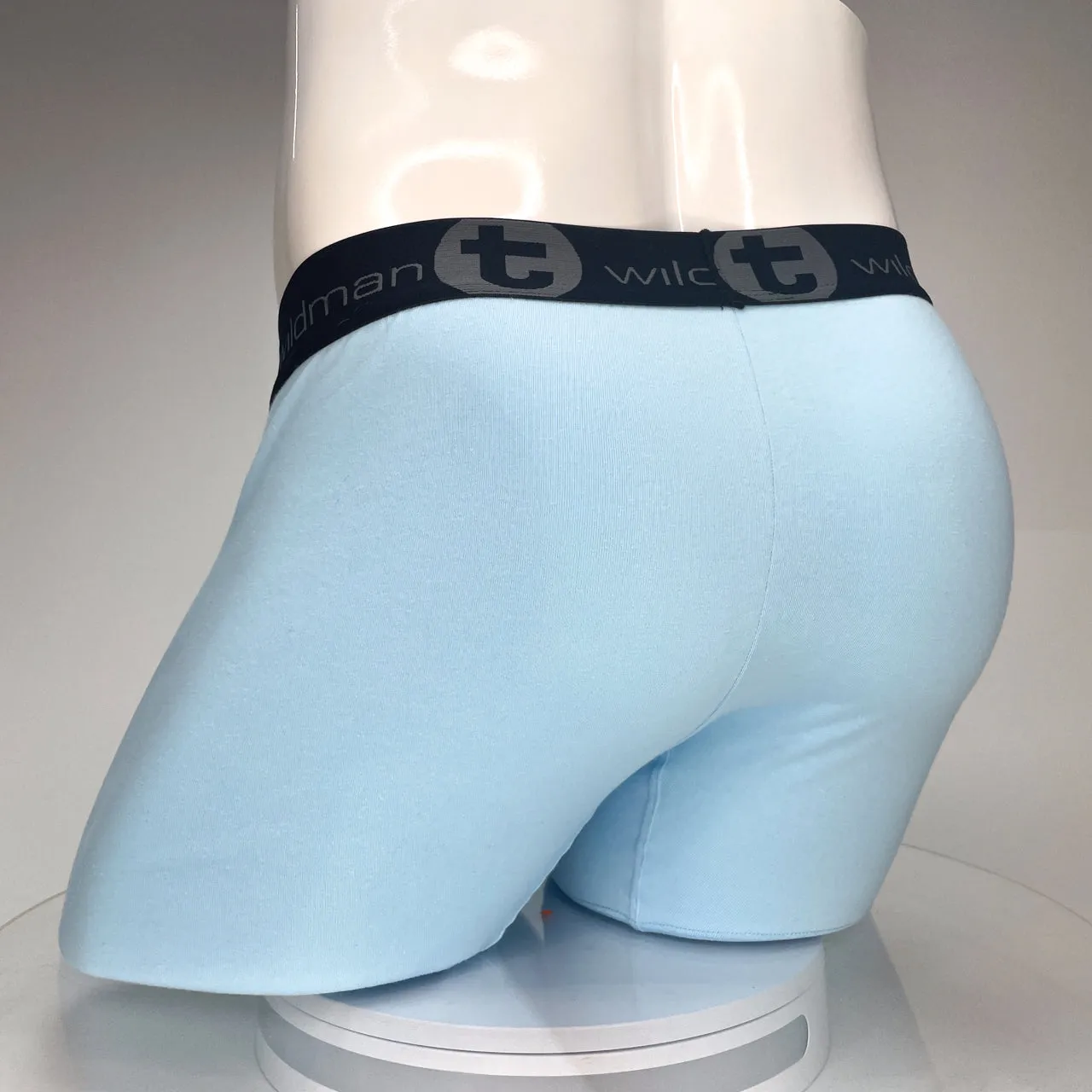 WildmanT Cotton Monster Cock 5" Inseam Boxer Brief Light Blue