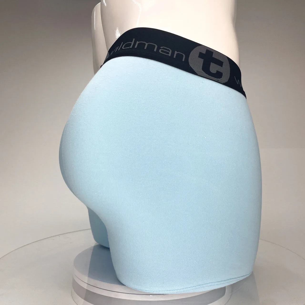 WildmanT Cotton Monster Cock 5" Inseam Boxer Brief Light Blue