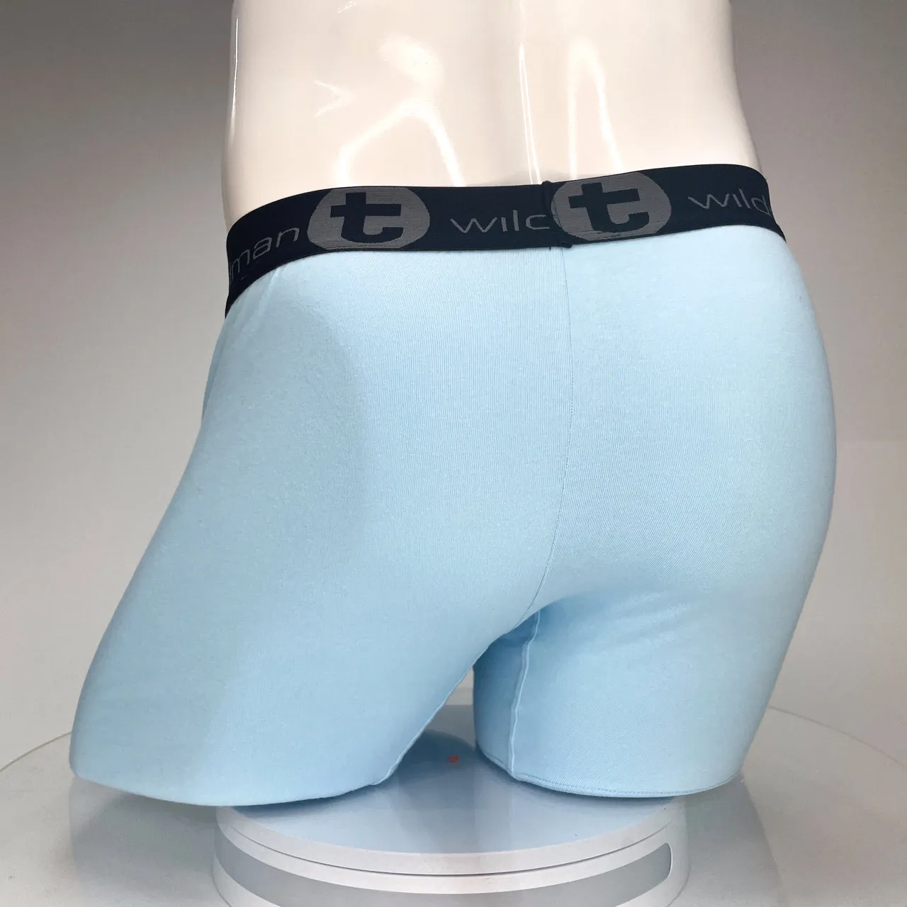 WildmanT Cotton Monster Cock 5" Inseam Boxer Brief Light Blue