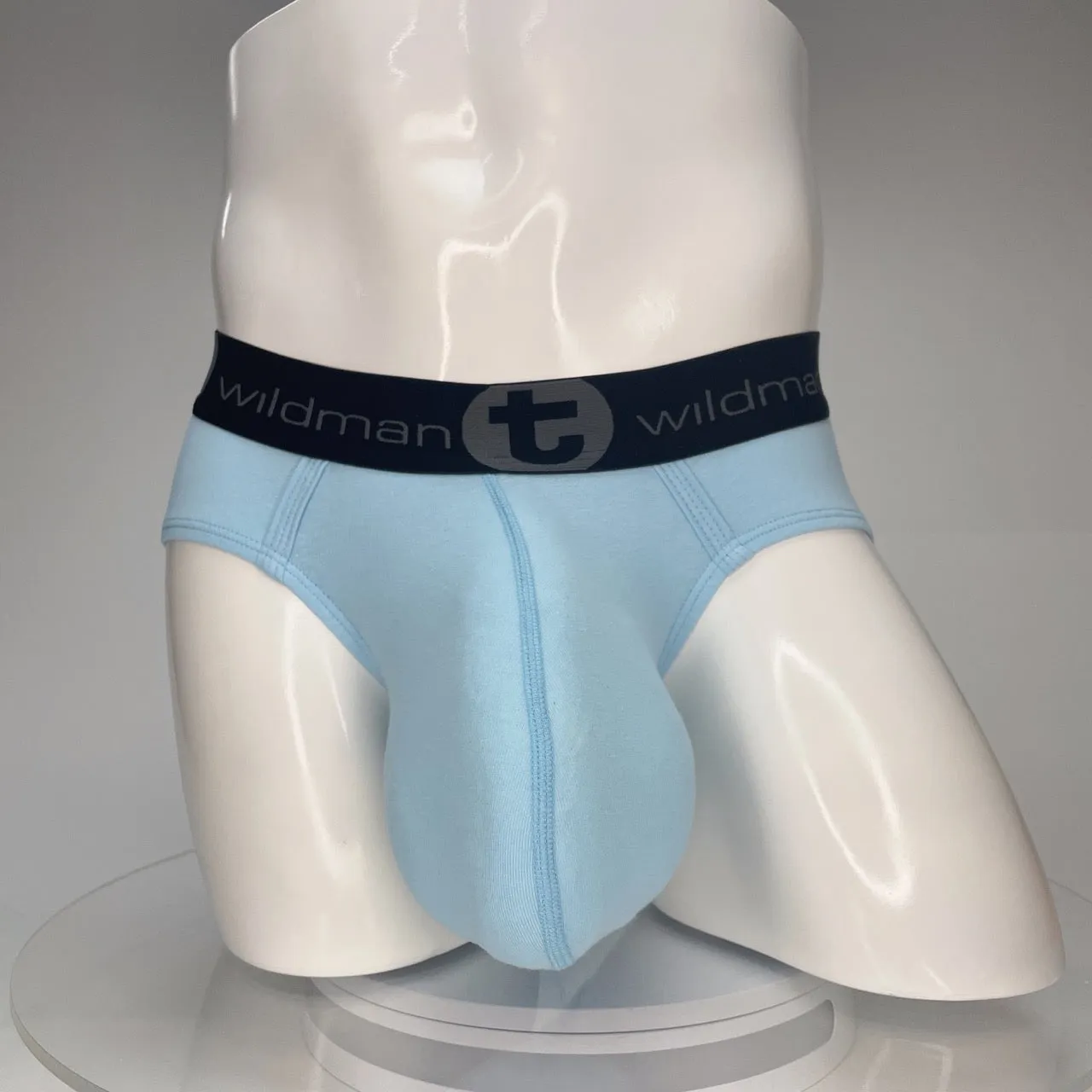 WildmanT Cotton Monster Cock Brief Light Blue