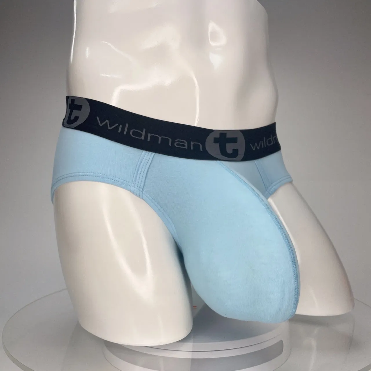 WildmanT Cotton Monster Cock Brief Light Blue