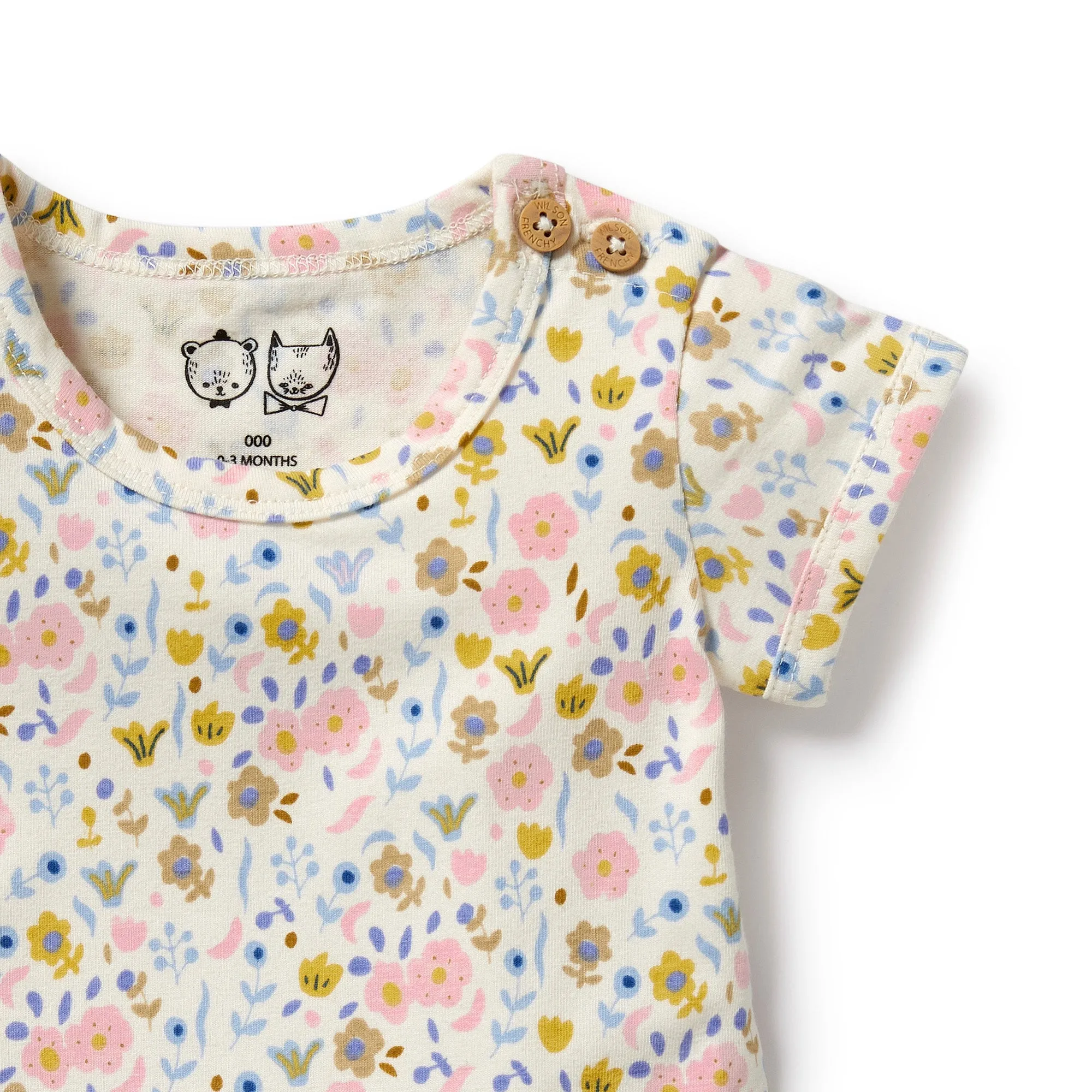 Wilson and Frenchy Organic Bodysuit Ava Floral