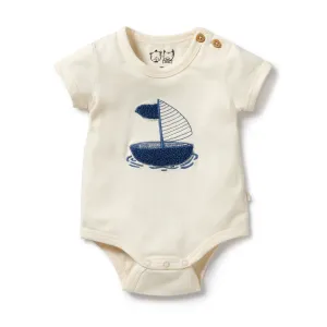 Wilson and Frenchy Organic Bodysuit Nautical