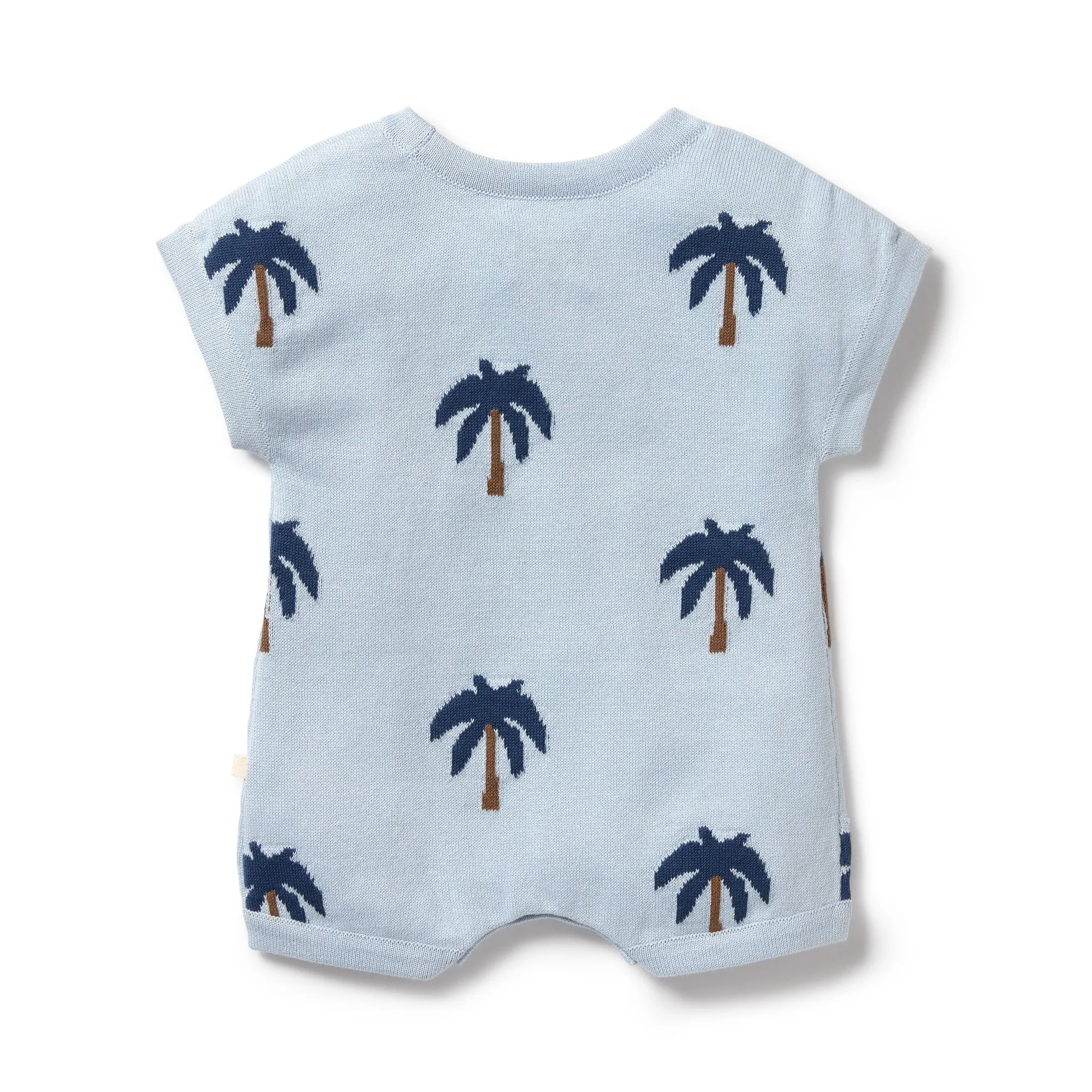 Wilson and Frenchy Organic Knitted Growsuit - Little Palm