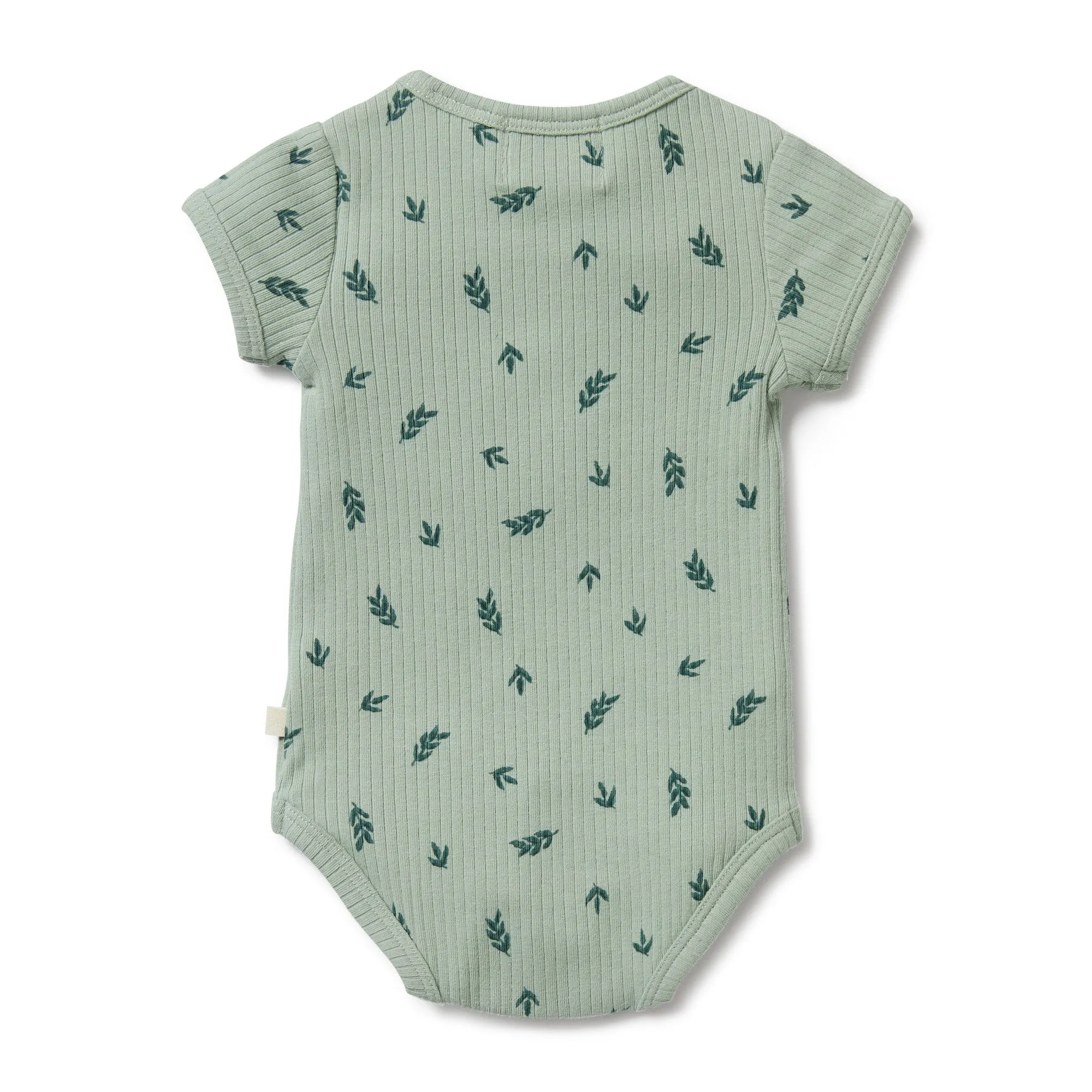 Wilson and Frenchy Organic Rib Henley Bodysuit Falling Leaf