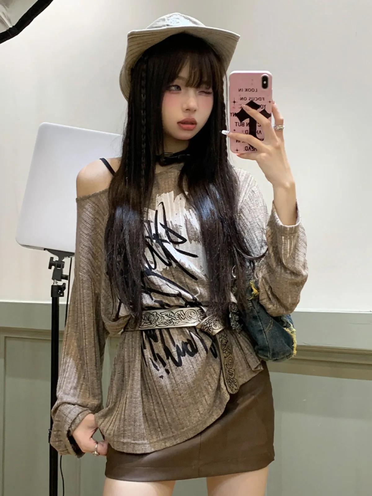 WLS Inner Layered Loose Sweater