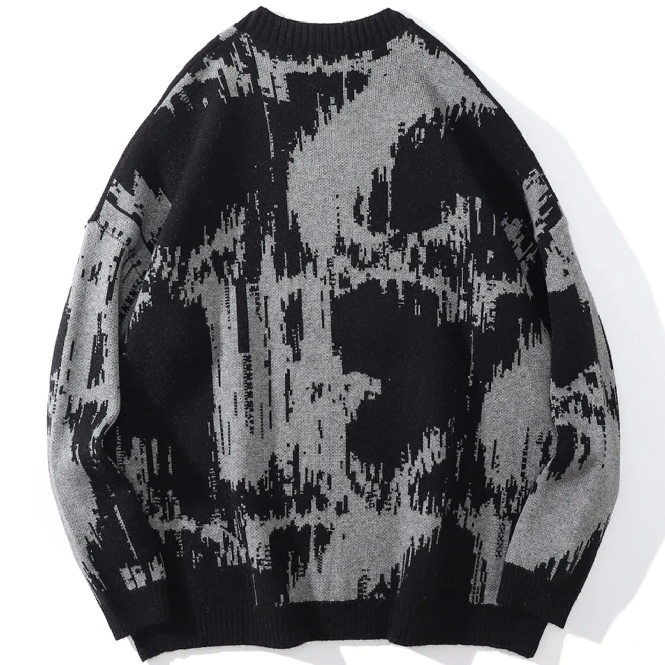 WLS Tie Dye Embroidery Knitted Sweater