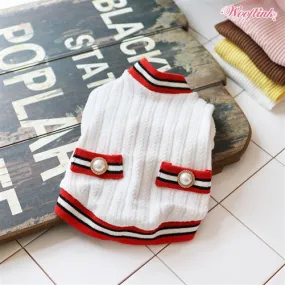 Wooflink Preppy Sweater in White