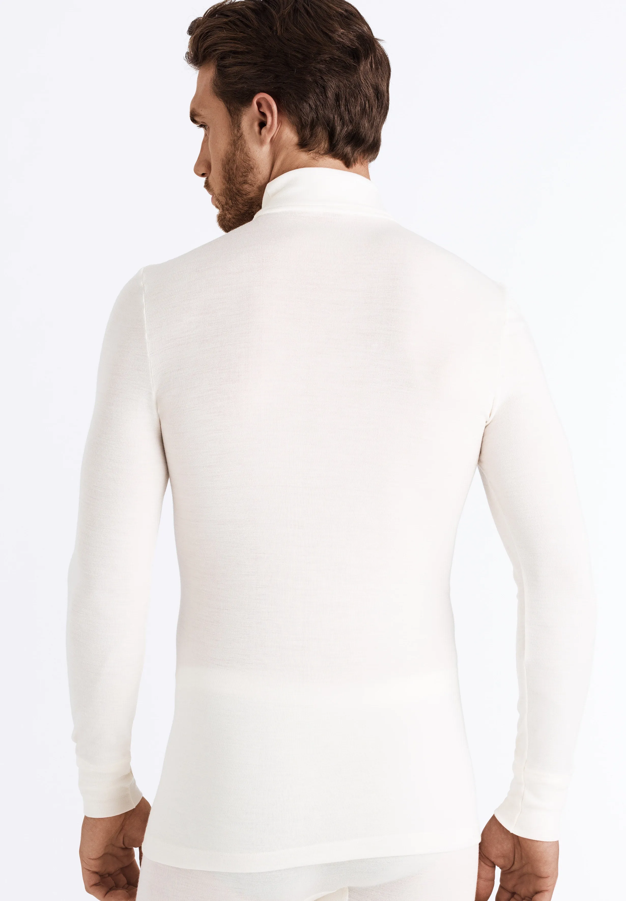 Woolen Silk M Wool and Silk Turtleneck | Cygne 73403-795