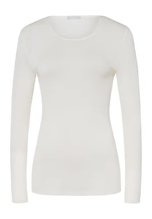 Woolen Silk W Wool And Silk Round Neck Top | Cygne 71409-795