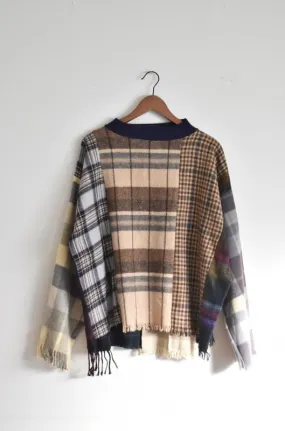 「Yoused」muffler fringe sweater size2